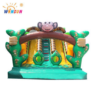 WINSUN Toboggan Gonflable Singe à Grande Bouche, Toboggan Gonflable Personnalisé, Toboggan Gonflable Sec - Product Image 1