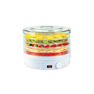 Trắng 5 Khay Thực Phẩm Dehydrators Máy Gia Đình Sử Dụng Cho Trái Cây Sấy Khô, Rau, để Làm Cho Đồ Ăn Nhẹ Lành Mạnh Ở Nhà Một Cách Dễ Dàng