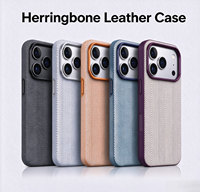 Casing Ponsel Magnetik Berbahan Kain Tenun untuk iPhone 18 Pro Max, Pelindung Mewah Anti Benturan untuk iPhone 17 dengan Tombol Logam