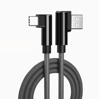 Cable de Datos Tipo-C 5A/6A con Doble Curvatura para Juegos, Compatible con Huawei, Honor P20, P30, Xiaomi y Carga Rápida Android