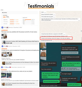 Painel de Parede Decorativo de Madeira Mexytech WPC à Prova d'Água para Revestimento e Isolamento Externo - Product Image 6