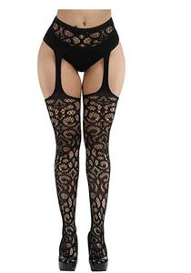 Collants à bretelles avec jarretière, collants résille, <span class=keywords><strong>bas</strong></span> à bretelles, <span class=keywords><strong>bas</strong></span> hauts jusqu'aux cuisses - Product Image 4