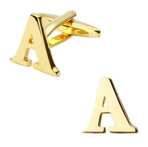 Mancuernillas Personalizadas con <span class=keywords><strong>Iniciales</strong></span> <span class=keywords><strong>en</strong></span> Oro y Plata, Mancuernillas para <span class=keywords><strong>Camisa</strong></span> <span class=keywords><strong>de</strong></span> Traje, para Hombre, Ropa <span class=keywords><strong>de</strong></span> Calle, Vestimenta Formal - Product Image 1