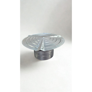 Tapa de chimenea de acero galvanizado tipo inserto, cubierta fija para chimeneas de techo - Product Image 2