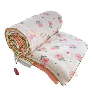 Nuovo Trapuntino Estivo a Doppio Strato Stampato 100% <span class=keywords><strong>Cotone</strong></span> Lavato con Imbottitura in Fibra di Poliestere, Ecologico, per Casa e Letto, Regalo, Vendita all'Ingrosso - Product Image 1