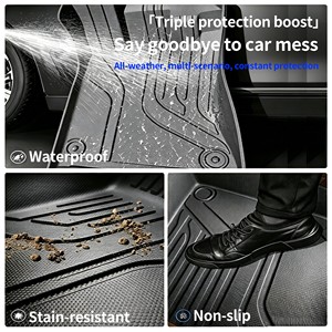 TONGSHENG 2023 XR-V Special TPE NOIR 3mm Épais Tapis <span class=keywords><strong>de</strong></span> Sol <span class=keywords><strong>de</strong></span> <span class=keywords><strong>Voiture</strong></span> Toutes Saisons <span class=keywords><strong>Protection</strong></span> Complète des Seuils <span class=keywords><strong>de</strong></span> <span class=keywords><strong>Porte</strong></span> - Product Image 4