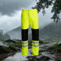 Pantalon de travail haute visibilité JIADE pour hommes, coupe-vent, imperméable, pour ouvriers du bâtiment, classe 1