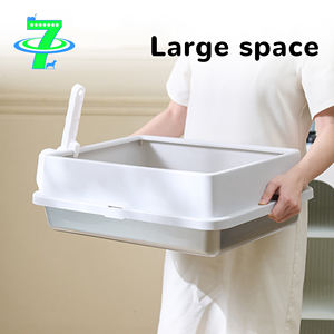 Caja de Arena para Gatos DSDT, Profesional, Personalizable, de Acero Inoxidable, Rectangular, de 30L, Amplio Espacio, Fácil de Limpiar, con Control de Olores - Product Image 5