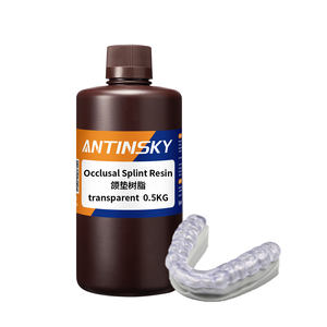 Attelle occlusale Antinsky en résine, pureté 99%, transparente, haute résistance, haute ténacité, taux de rétrécissement de haute précision, 0,5 kg - Product Image 1