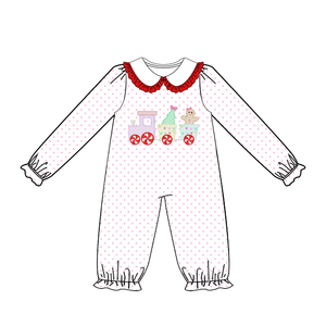 Bonitos conjuntos de ropa de Navidad para niños Otoño Invierno ropa para niños traje de niña pequeña con bordado - Product Image 5