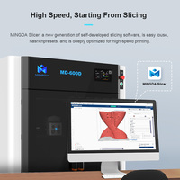 Imprimante 3D FDM industrielle professionnelle de grande taille MINGDA MD-600D 600x600x600 avec double buse, imprimante 3D pour pièces automobiles