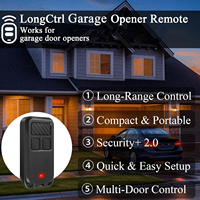 Control Remoto para Puerta de Garaje 890MAX, 3 Botones, Compatible con 310MHZ, 315MHz, 390Mhz, Control Remoto de Código Variable
