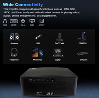 Nouveau projecteur portable Funphenix C5-Pro 20000 Lumens Full HD 1080P 4K LED LCD pour cinéma maison, Android Smart, éducation, HIFI Stéréo