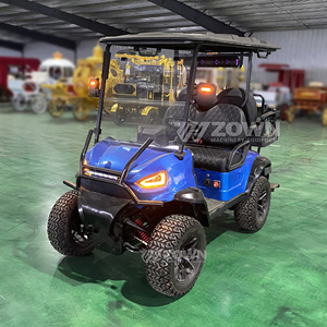 Carrito de Golf Eléctrico Todoterreno con Techo de Plástico Rígido, Parabrisas Dividido y Amortiguador Independiente - Product Image 5