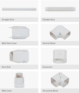 जिआओ 3 "4" 5 "आसान स्थापना <span class=keywords><strong>pvc</strong></span> नल्ट लाइन सेट एसी एयर कंडीशनर सजावटी पाइप को कवर करता है एयर कंडीशनिंग ट्रंक - Product Image 5