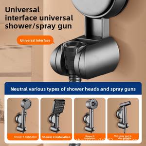 <span class=keywords><strong>Support</strong></span> de pomme de <span class=keywords><strong>douche</strong></span> puissant à ventouse, <span class=keywords><strong>sans</strong></span> perçage, chromé, haute pression, accessoire de robinet de salle de bain et de toilettes, base universelle mobile - Product Image 3