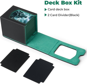 Scatola Portacarte MIO 100+ in Pelle Ecologica con Angoli Quadrati per Carte Pokémon, Yugioh, Magic e Giochi di Carte Collezionabili - Product Image 5