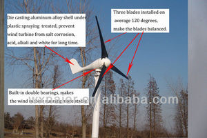 300w 12 Volt Wind <b>Generator</b> Frp Blades Nearly Quiet NE-300S Wind <b>Generator</b> - Product Image 2
