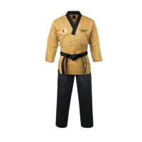 Tenue de Compétition Poomsae en Tissu Polyester Coton – Combinaison d'Entraînement Taekwondo Arts Martiaux – Vente en Gros