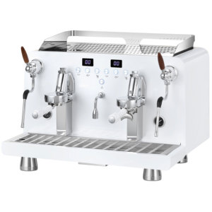 Máquina de Café Espresso Comercial Semiautomática Profesional, 2 Grupos, Acero Inoxidable, 9 Bares, para Hotel - Product Image 1