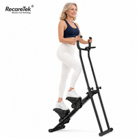 Máquina de Ejercicio Plegable, Escaladora, Equipo de Fitness, Entrenamiento Cardiovascular, Fitness Comercial para Personas Mayores, Ahorro de Espacio