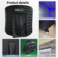 Événement commercial Portable arrière-cour fête maison boîte de nuit gonflable Led Disco lumière discothèque gonflable tente gonflable maison