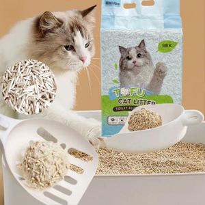 Arena para Gatos de Tofu, Libre de Polvo, Aglutinación Fuerte, Empaque Personalizado, Fácil de Limpiar - Product Image 1