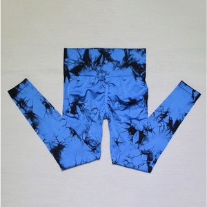 Best-seller transfrontalier : Leggings de yoga tie-dye sans couture à motif <span class=keywords><strong>smiley</strong></span>, taille haute, effet galbant fessier, ultra-extensibles pour l'entraînement - Product Image 6