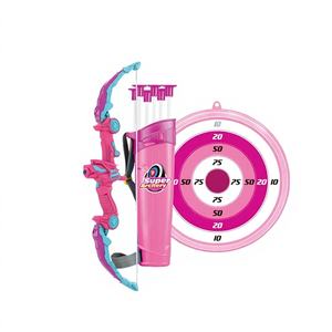 E&B Juego de arco y flecha plegable de 20 piezas para niñas, juguete deportivo para exteriores, de plástico, para edades de 8 a 13 años - Product Image 1