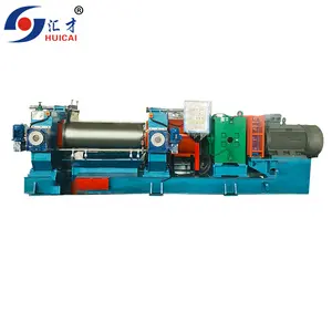 XK-450 double shaft rubber two roll mixing mill with automatic stock blender
