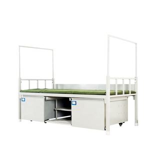 Lit en métal d'institution avec tiroirs de rangement et porte-chaussures Lit simple en acier pour projet de campement Hébergement - Product Image 4