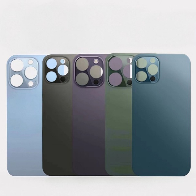 Big Hole Back Glass for iPhone 14 Pro 14 Pro Max Rear Panel Replacement Mobile Phone Spare Parts