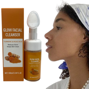 Nettoyant à l'acide kojique et au curcuma, améliore l'éclat naturel, ingrédients sains et doux, marque privée, clarifiant, doux, garantie de qualité - Product Image 1