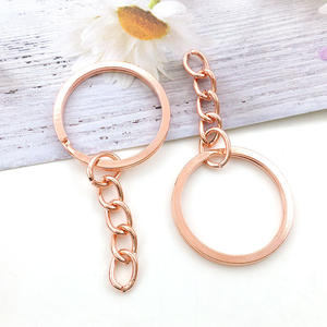 مصنع الجملة حلقة معدنية مفتاح مع سلسلة - Product Image 4