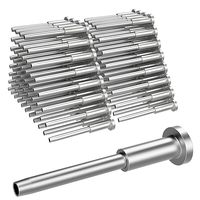 Kit de garde-corps à câbles invisibles avec goujon en acier inoxydable de 1/8 po, récepteurs invisibles et accessoires de sertissage