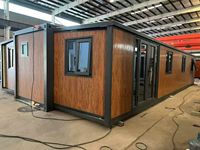 Maison conteneur préfabriquée mobile et extensible de 40 pieds ou 20 pieds, sécurisée, 2 à 5 chambres, structure en acier, pour usage hôtelier, maison portable