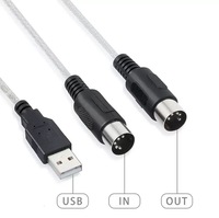 Câble MIDI USB 5 broches, convertisseur MIDI vers USB pour orgue électronique, piano numérique, piano à manivelle, édition audio de guitare
