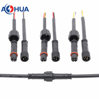 2 Pin 12V Electric Metal Butt Joint rallonge de câble fiche M10 Waterproof Wire Motor Cable Connector