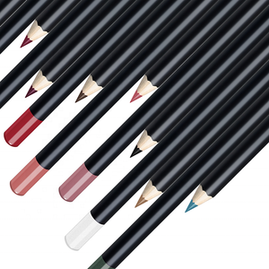 CUSTOM Lip Liners แต่งหน้าเม็ดสีสูง 3 ใน 1 กันน้ำมังสวิรัติ Lip Liner ดินสอฉลากส่วนตัว - Product Image 1