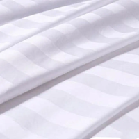 Parure de lit d'hôtel en satin rayé de haute qualité, ensemble de draps doux tissés, plusieurs couleurs disponibles, tailles personnalisées acceptées, vente en gros