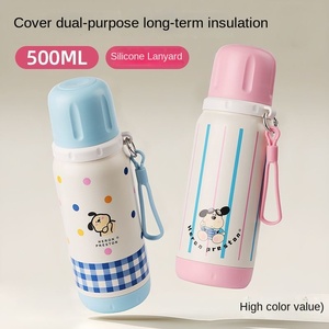 Sáng Tạo Công Suất Lớn Phích Cup Cho Cô Gái Nam Sinh Viên Xách Tay Đôi Uống Chai Nước Dễ Thương Phim Hoạt Hình Quà Tặng Kinh Doanh - Product Image 2