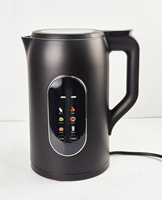 Meilleur vendeur sur le marché européen Bouilloire électrique mécanique à double paroi sans fil 1,8 L en verre 1500 W Contrôle de la température Ménage Usine