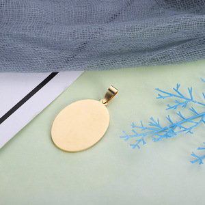 Thẻ ID Thú Cưng Hình Bầu Dục Mạ Chống Nước Chống Thất Lạc In Tùy Chỉnh - Product Image 2