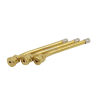 Válvula de Neumático para Camión KAISHENG V3.20.4 V.3.20.6, Nueva, de Aluminio, sin Cámara, con Abrazadera Metálica, de Latón, Resistente al Calor