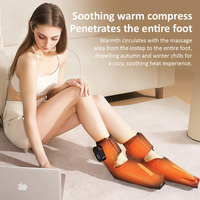 Masseur électrique pour pieds et jambes à piles, best-seller, avec compression par airbag et chauffage à 3 niveaux pour soulager les douleurs à la cheville