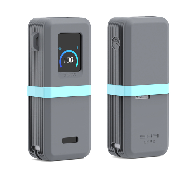 SIKAI Silicone Case for Anker 300w Power Bank Shockproof Protective Cover 360° Full Protection with Detachable Carrying Strap