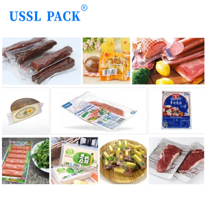 Équipement d'emballage sous vide linéaire pour plateau de snacks marinés et aliments cuits DLZ-320T, machine de thermoformage pour la production de produits délicatessen - Product Image 6
