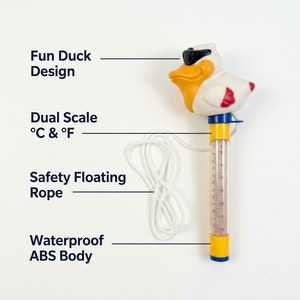 Thermomètre de <span class=keywords><strong>piscine</strong></span> flottant Proway en PP avec corde, motif <span class=keywords><strong>animal</strong></span> mignon, pour <span class=keywords><strong>piscine</strong></span>, spa, bain à remous et étang, modèle K-1020 - Product Image 5