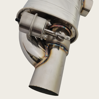 Vente en gros usine de pièces automobiles : Silencieux d'échappement en acier inoxydable en forme de T, 2,75 pouces, avec valve Valvetronic, sortie simple et entrée simple