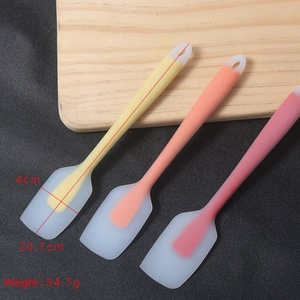 Kitchen Food Grade Silicone Spatula <b>Set</b> White <b>Baking</b> & Pastry Tools with Round Handle for Cooking & <b>Baking</b> - Product Image 5